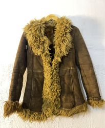 Brown Suede Shearling Jacket