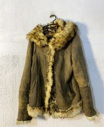 Shearling Lined Suede Jacket