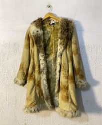 Faux Fur Trimmed Coat