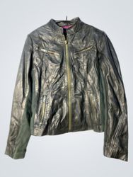 AIM Women's Faux Leather Jacket