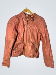 Pink Leather Jacket