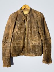 Chevignon Brown Leather Jacket