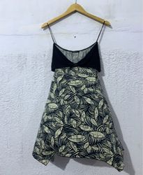 Leaf Print Camisole Dress