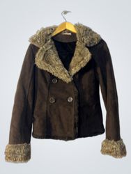 Brown Faux Fur Lined Jacket