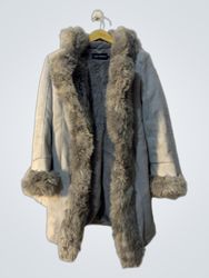 Only Fashion Faux Fur Trimmed Coat