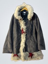 Gabriella Vicenza Women's Faux Fur Trimmed Coat