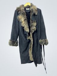 Balmain Fur Trimmed Coat