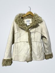 Fashion Bug Faux Suede and Fur Trim Jacket