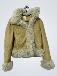 Urban Outfitters Faux Fur Trimmed Jacket