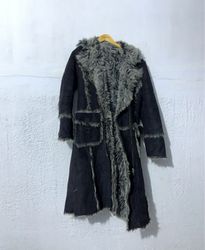 Long Faux Fur Trimmed Coat