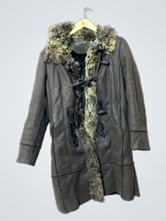 EXTREME Faux Fur Lined Brown Coat