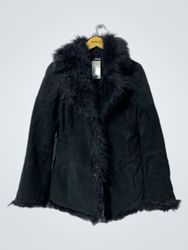 Morgan Faux Fur Trimmed Suede Jacket