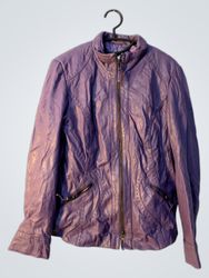 Bonita 40 Purple Leather Jacket