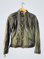 Gipsy Women's Green Leather Jacket
