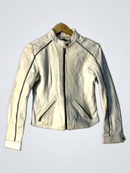 White Leather Jacket