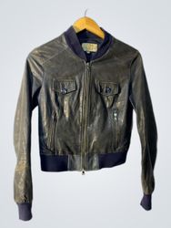 DPG Leather Bomber Jacket