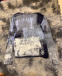 Langarmshirt mit abstraktem Druck