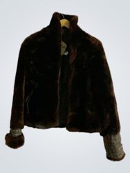 Brown Faux Fur Jacket