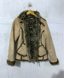 Women's Faux Suede Fur Trimmed Jacket