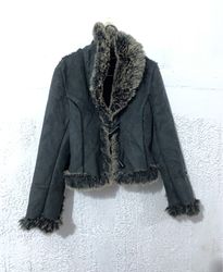 Faux Fur Trimmed Jacket