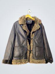 Never Mind Faux Fur Lined Brown Jacket