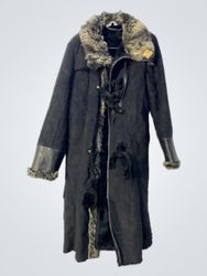 Black Fur Lined Coat