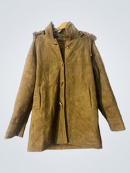 Brown hooded coat