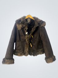 Brown Faux Fur Lined Jacket