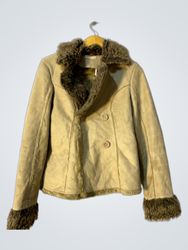 Orsay Suede Fur Lined Jacket