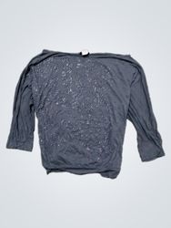 Miss Sixty Rhinestone Embellished Long Sleeve Top