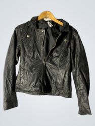 Black Faux Leather Jacket