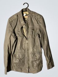 MAURITIUS Grey Faux Leather Jacket