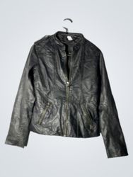 Black Faux Leather Jacket