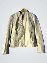 PELLE STUDIO Women's Cream Leather Jacket