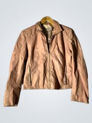 020 Pink Leather Jacket