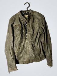 Manguun Women's Faux Leather Jacket