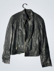 Xanaka Black Leather Jacket