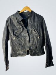 Engine Black Leather Jacket