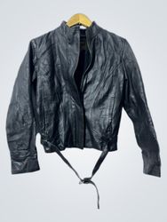 VERAPELLE Black Leather Jacket