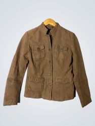 Naf Naf Brown Suede Jacket