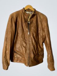 AVIATRIX Brown Leather Jacket
