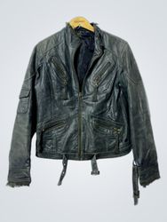ISMMART Women's Leather Jacket Size 38
