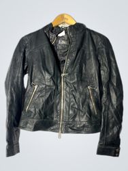 Bata Women's Black Leather Jacket