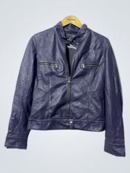 Mario Musardi Purple Leather Jacket