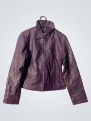 S.Oliver Purple Leather Jacket