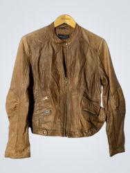 ROCK'N BLUE Brown Leather Jacket