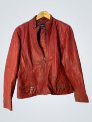 Brandtex Red Leather Jacket