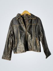 Vera Pelle Brown Leather Jacket