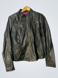 AIM Black Leather Jacket