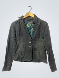 JBC Grey Denim Jacket with Colorful Inner Lining